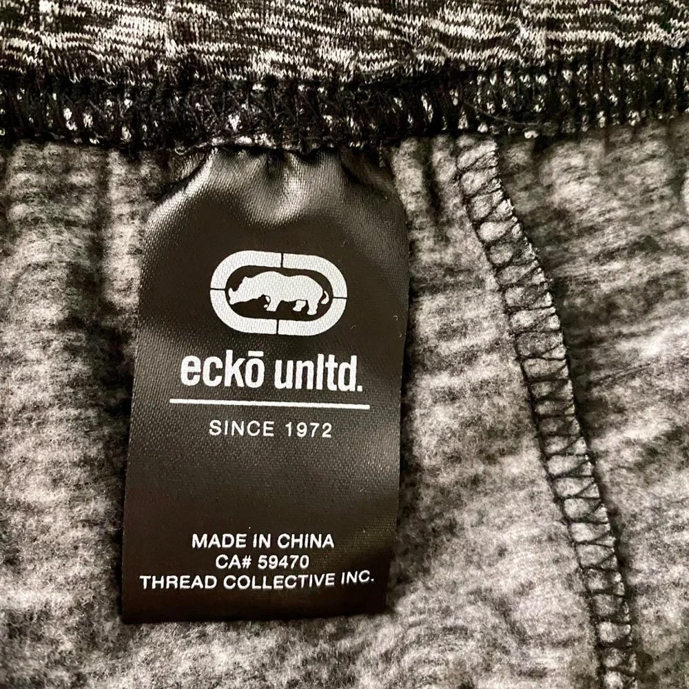 ECKO Unltd. Gray Fleece Relaxed Fit Shorts Men's Size Medium New